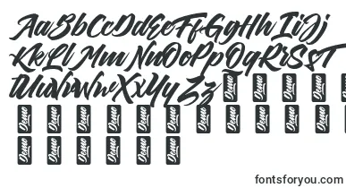 ThirthyDemo font – letter Fonts