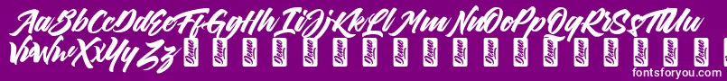 ThirthyDemo Font – White Fonts on Purple Background