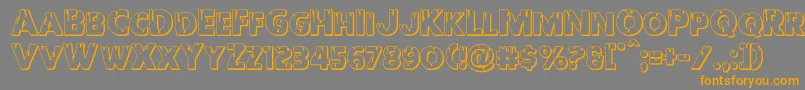 Redundeadshadow Font – Orange Fonts on Gray Background