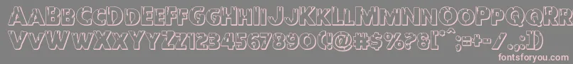 Redundeadshadow Font – Pink Fonts on Gray Background
