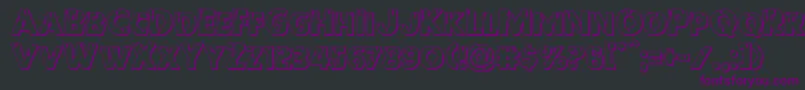 Redundeadshadow Font – Purple Fonts on Black Background