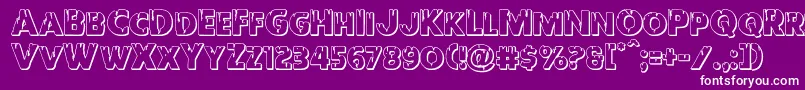 Redundeadshadow Font – White Fonts on Purple Background