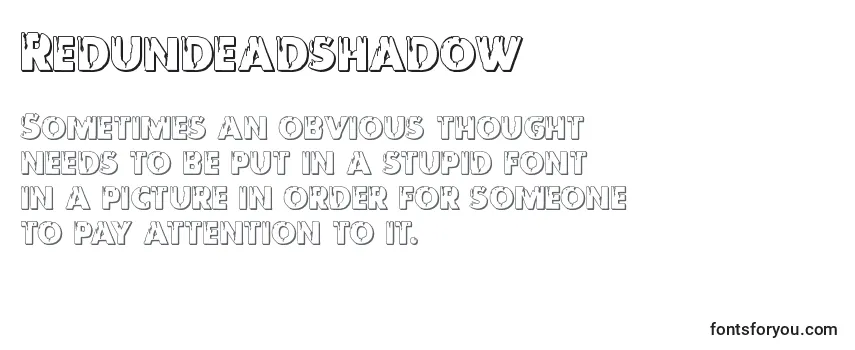 Review of the Redundeadshadow Font