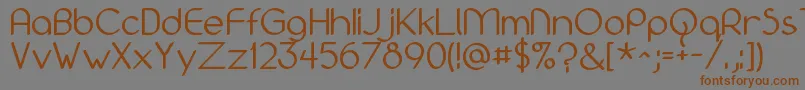 Bolonewt Font – Brown Fonts on Gray Background