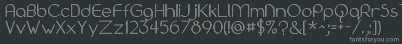 Bolonewt-Schriftart – Graue Schriften auf schwarzem Hintergrund