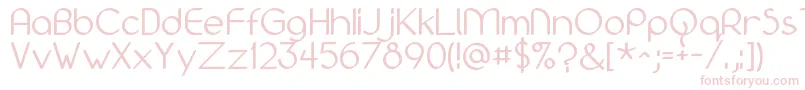 Bolonewt Font – Pink Fonts on White Background