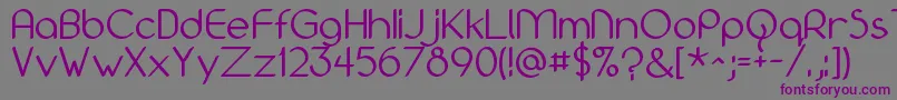 Bolonewt Font – Purple Fonts on Gray Background