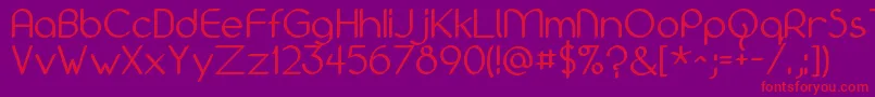 Bolonewt Font – Red Fonts on Purple Background