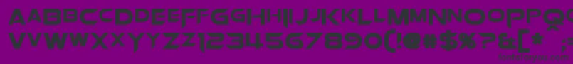 フォントOrionPaxBold – 紫の背景に黒い文字