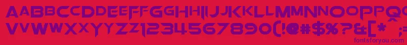 OrionPaxBold Font – Purple Fonts on Red Background