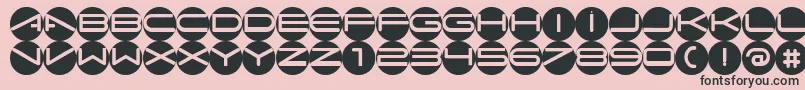 Abcacw Font – Black Fonts on Pink Background