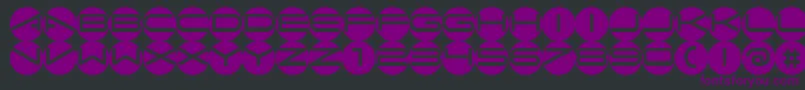 Abcacw Font – Purple Fonts on Black Background