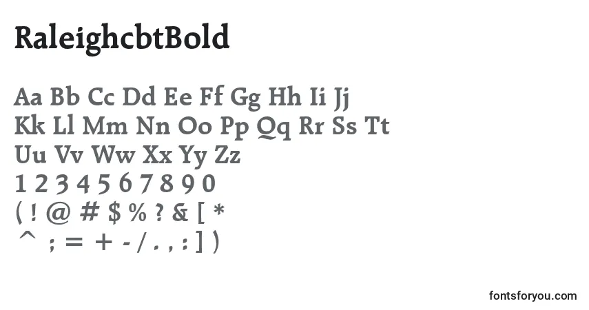 RaleighcbtBold Font – alphabet, numbers, special characters
