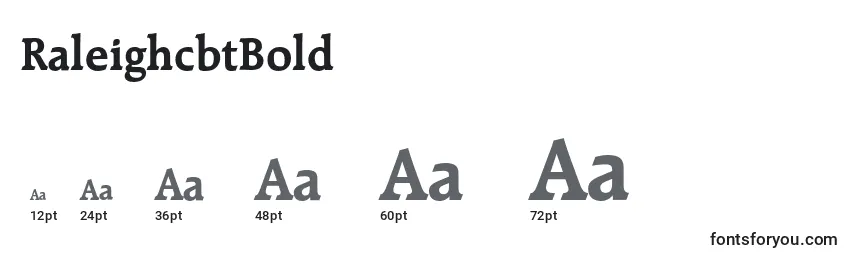 sizes of raleighcbtbold font, raleighcbtbold sizes