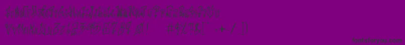 LoveMyTattoo Font – Black Fonts on Purple Background