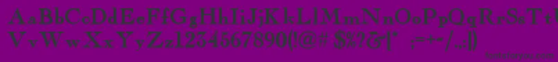 Fairfax Font – Black Fonts on Purple Background