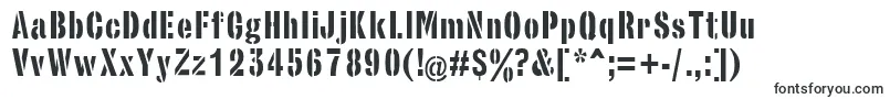 StencilsansRegular Font – Fonts Starting with S