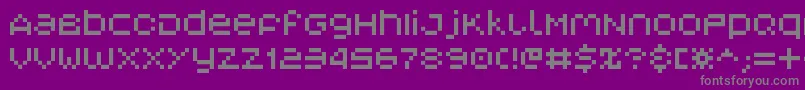 V5-Schriftart – Graue Schriften auf violettem Hintergrund