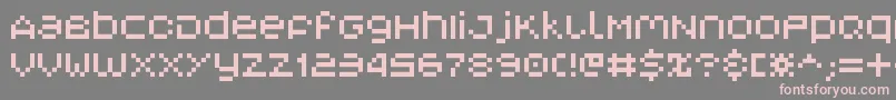 V5 Font – Pink Fonts on Gray Background