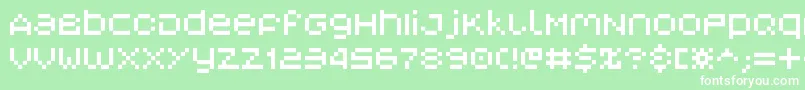 フォントV5 – 緑の背景に白い文字