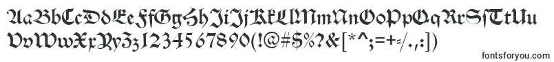 AlteSchwabacherRegular-Schriftart – Buchstaben-Schriften