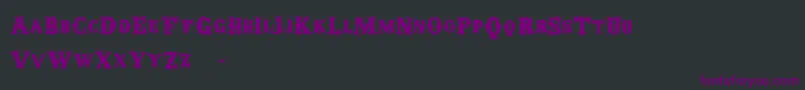 Roundup Font – Purple Fonts on Black Background