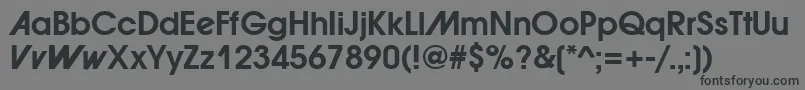 ForwardadBold Font – Black Fonts on Gray Background