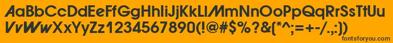 ForwardadBold Font – Black Fonts on Orange Background