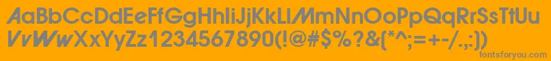Шрифт ForwardadBold – серые шрифты на оранжевом фоне