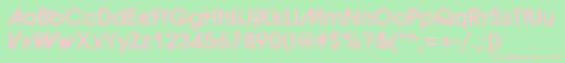 ForwardadBold Font – Pink Fonts on Green Background