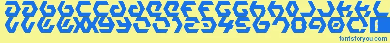 Más sobre la fuente HexampleLdr fuente HexampleLdr – Fuentes Azules Sobre Fondo Amarillo