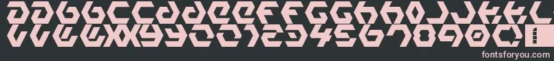 HexampleLdr Font – Pink Fonts on Black Background