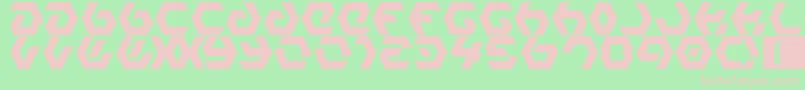 HexampleLdr Font – Pink Fonts on Green Background