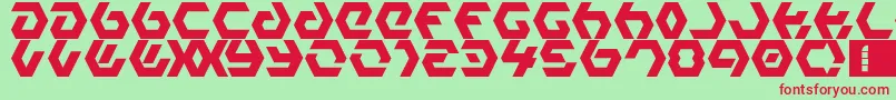 HexampleLdr Font – Red Fonts on Green Background