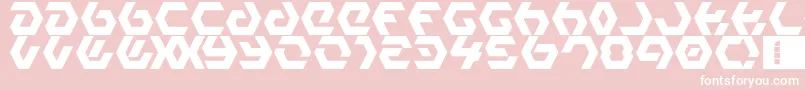 fuente HexampleLdr – Fuentes Blancas Sobre Fondo Rosa