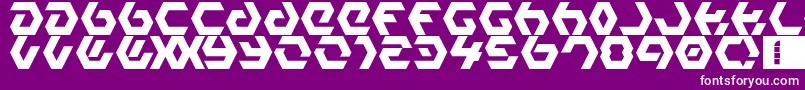 fuente HexampleLdr – Fuentes Blancas Sobre Fondo Morado