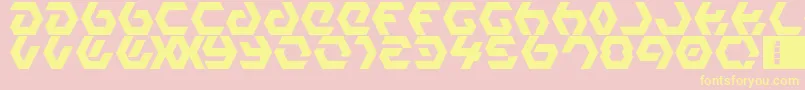 Police HexampleLdr – polices jaunes sur fond rose