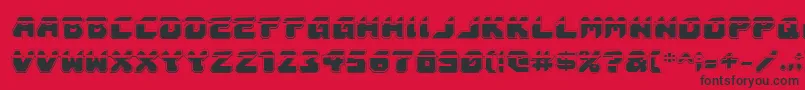 AstropolisLaserAcademy Font – Black Fonts on Red Background