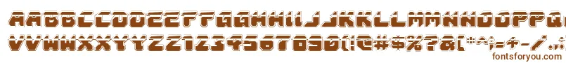 AstropolisLaserAcademy-fontti – ruskeat fontit valkoisella taustalla