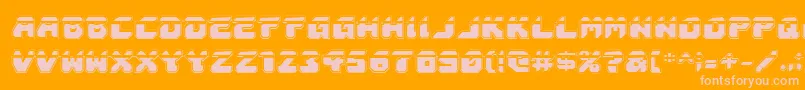 AstropolisLaserAcademy Font – Pink Fonts on Orange Background