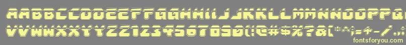 AstropolisLaserAcademy Font – Yellow Fonts on Gray Background