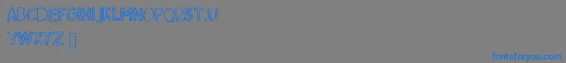 SkMildred Font – Blue Fonts on Gray Background