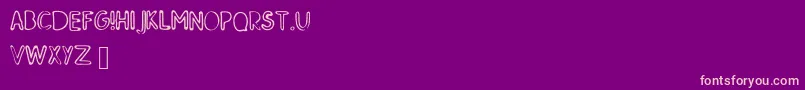SkMildred Font – Pink Fonts on Purple Background