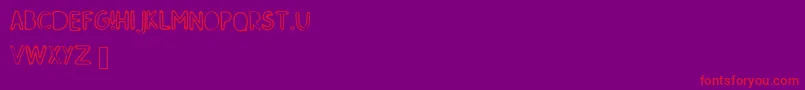 Police SkMildred – polices rouges sur fond violet