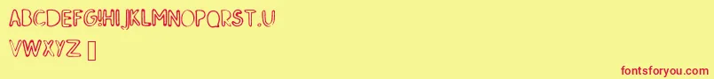 SkMildred Font – Red Fonts on Yellow Background