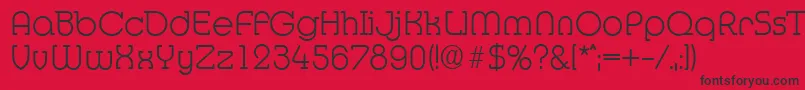 MexicoserialXlightRegular Font – Black Fonts on Red Background