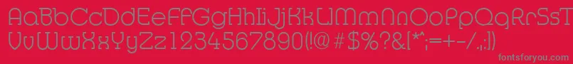 MexicoserialXlightRegular Font – Gray Fonts on Red Background