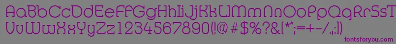 MexicoserialXlightRegular Font – Purple Fonts on Gray Background