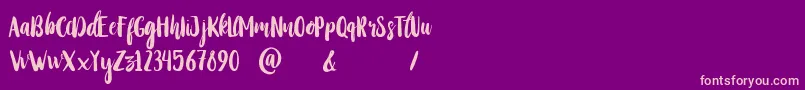 StayWildy Font – Pink Fonts on Purple Background