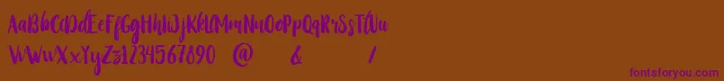 StayWildy Font – Purple Fonts on Brown Background